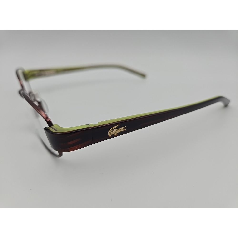 LACOSTE LA12237 BR Brown Green Eyeglasse (Frames Only) 49+ 18-135mm - Picture 2 of 6